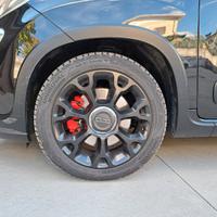 4 cerchi 17" fiat 500 e 2 gomme 4 stagioni nuove 