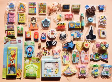 Gomme collezione Vintage 1980 PERFETTE in bustine