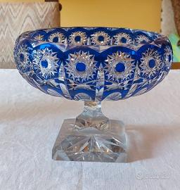 Alzata centrotavola cristallo anni 80