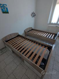 Letti Singoli con Materassi Ortopedici 90x200