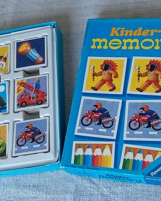 Gioco per bambini Kinder Memory del 1987 perfetto