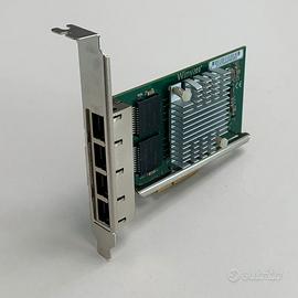 Scheda di rete PCIe 4 porte RJ45 LAN 1Gb/s Intel