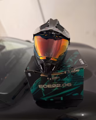 CASCO CARBON LS2 MX 701 TAGLIA L 58  PINLOCK