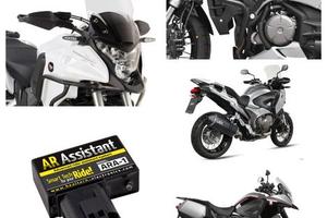 Honda Crosstourer valigie scarico plexi mono leve