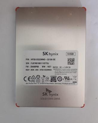 SSD SATA SK HYNIX 512GB 100 % OK