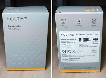 Caricatori x2 VOLTME Revo Lite Duo 20W Black
