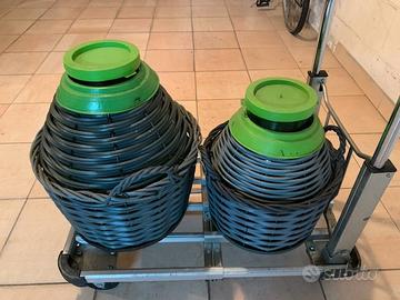 damigiane per olio in vetro