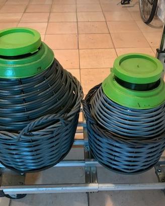 damigiane per olio in vetro