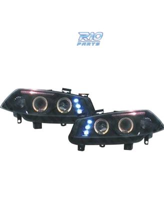 FARI RENAULT MEGANE 02-05 ANGEL EYES LED SFONDO NE