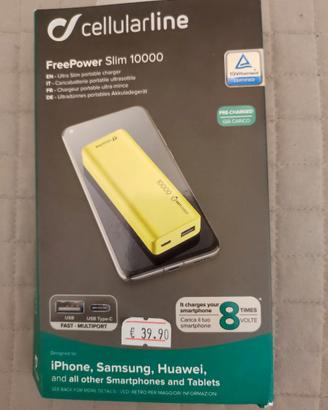 Caricabatterie Cellularline FreePower Slim 1000