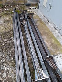 travi, tubolari, Verghereto, montenti in ferro