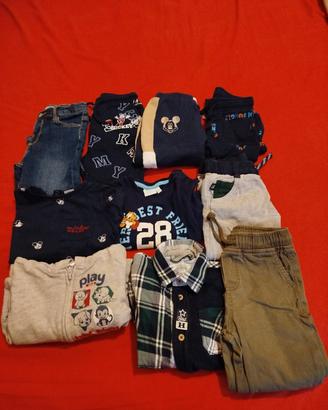 Abbigliamento bambino 12/18 mesi 10 pezzi 