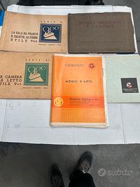 Lotto 5 cataloghi mobili d’arte meta’900