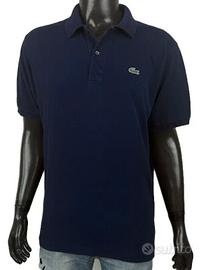 polo lacoste uomo taglia 6 ( XXL ) cotone blu
