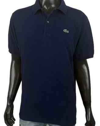 polo lacoste uomo taglia 6 ( XXL ) cotone blu