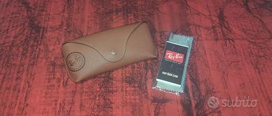 🕶️ Custodia Ray-Ban Originale Marrone Nuova con P