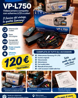 Videocamera Samsung VP-L750