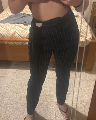 pantaloni gessati Pinko