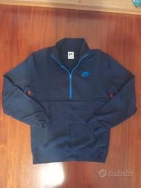 Felpa Nike Half-Zip Blu Notte Dettagli Azzurri XS
