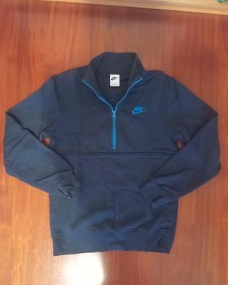 Felpa Nike Half-Zip Blu Notte Dettagli Azzurri XS