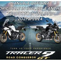 Manuale Officina Yamaha Tracer 9 e GT 2021 al 2024