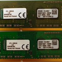 Kit 8GB RAM Kingston DDR3 (2x4GB) 1333MHz Notebook