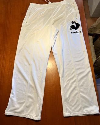 Pantalone Tuta Le Coq Sportif bianco large