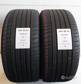 2 gomme 285 40 21 michelin a796