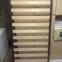 2 reti singole con doghe in legno