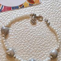 Bracciale fatto a mano con perline e ceramica