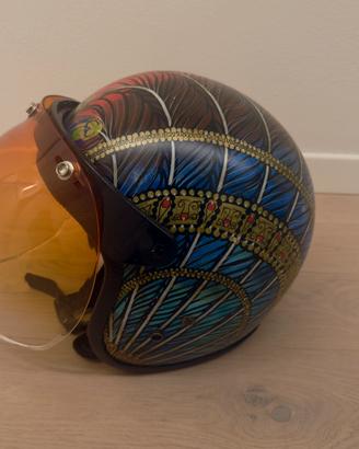 Casco moto 70’s hemelts custum