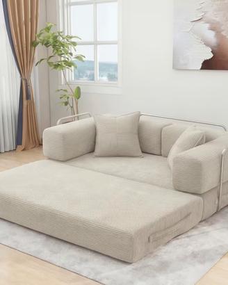 Divano/letto di design in velluto a coste