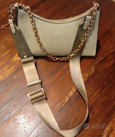 Borsa Mango Beige – Ecopelle – Doppia Tracolla
