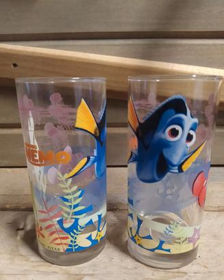 2 bicchieri Nemo Dory Disney Pixar
