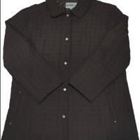 AST giacca cappotto trapuntato vintage marrone XL 