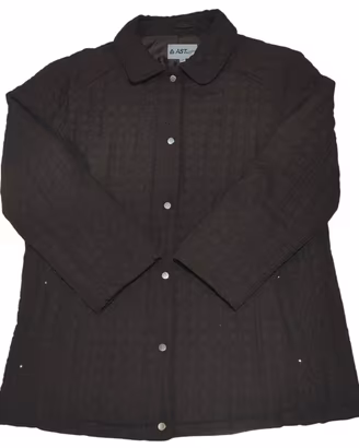 AST giacca cappotto trapuntato vintage marrone XL 