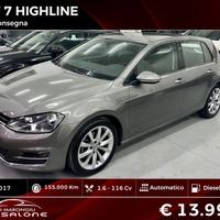 VW Golf 7 DSG 5p. HIGHLINE Technology FINANZIABILE