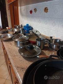 pentole in acciaio inox e antiaderenti