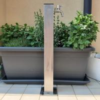 Fontana acciaio inox giardino 