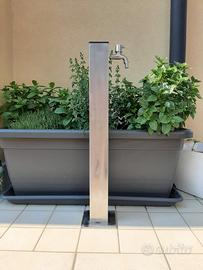 Fontana acciaio inox giardino 