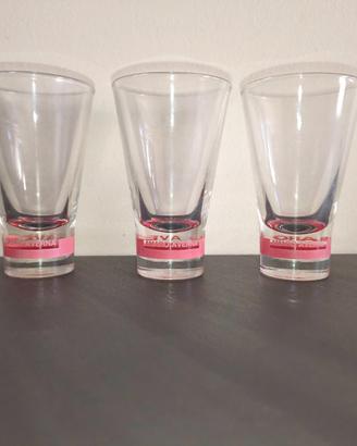 Set di tre bicchieri vintage per Amaro Averna. Son