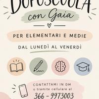 DOPOSCUOLA CON GAIA 📚✨