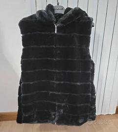 Gilet pelliccia sintetica nero