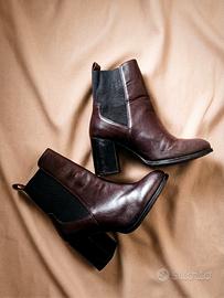 Stivaletti Chelsea color Vinaccia 37  Look Vintage