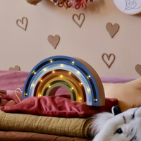 Two N Lampada Artigianale Legno Led Arcobaleno