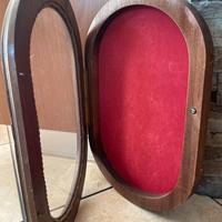 Teca con cornice in legno