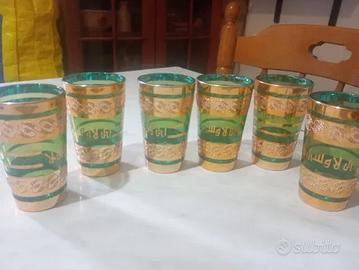 Set 6 Bicchieri da Tè Marocchi Vintage – Verde Sme