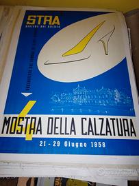 manifesto poster pubblicitario mostra calzatura 