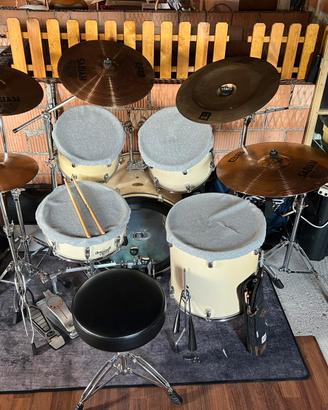 batteria pearl con piatti sabian