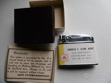 Rolex Accendino scatola e garanzia anni 50-60